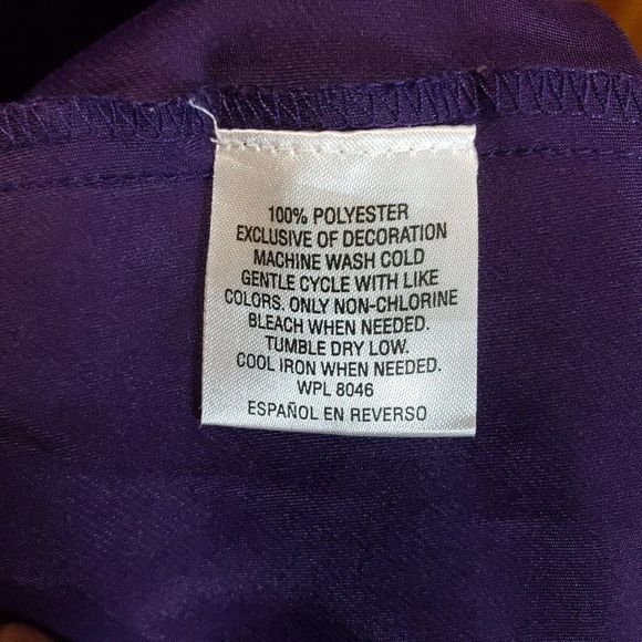 Morgan Taylor Intimates Purple Short Sleeveless Nightgown/Dress XXL - Picture 6 of 8